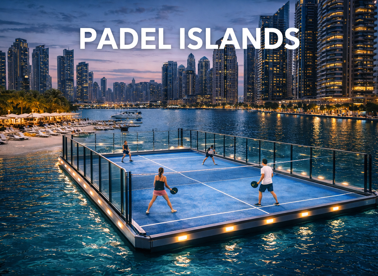 Padel Islands Dubai – Beste Outdoor & Floating Padelbanen