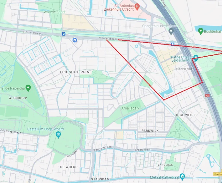 Kaart Leidsche Rijn Centrum