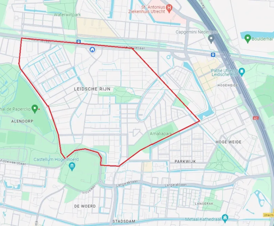 Kaart Leidsche Rijn Het Zand