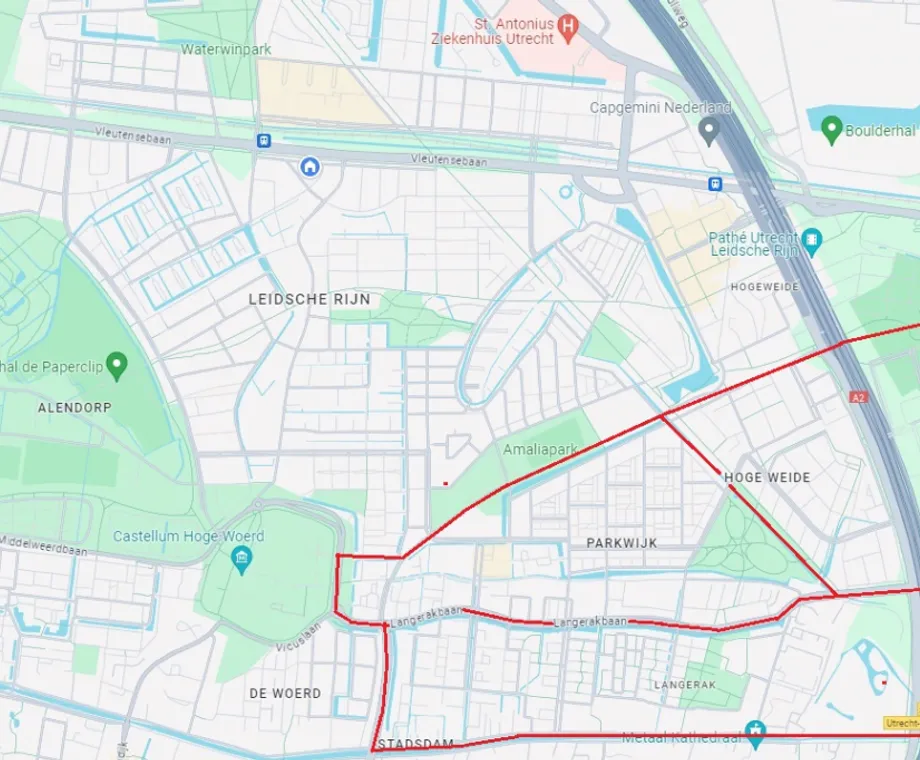 Kaart Leidsche Rijn Parkwijk