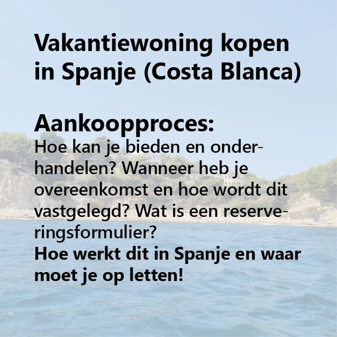 Vakantiewoning kopen in Spanje