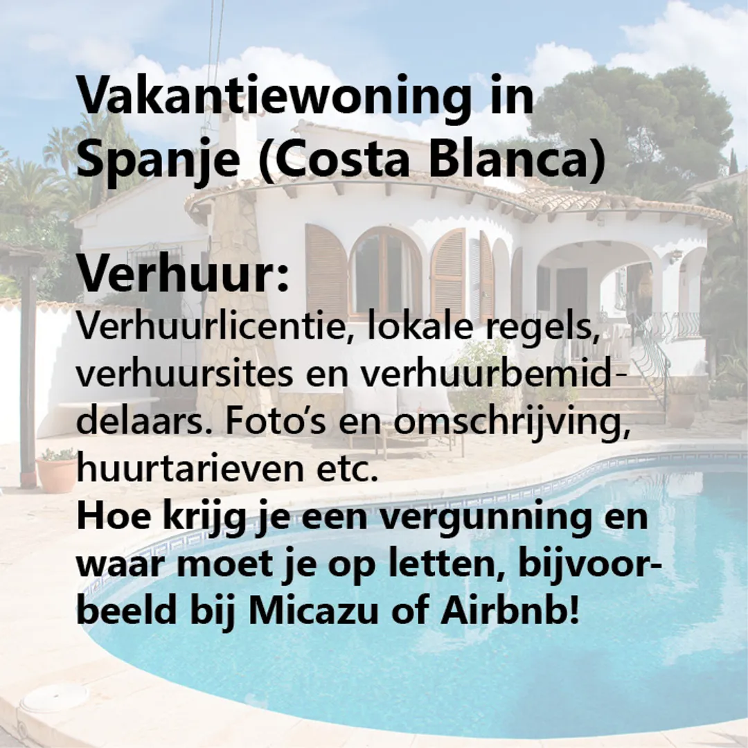 Vakantiewoning kopen in Spanje